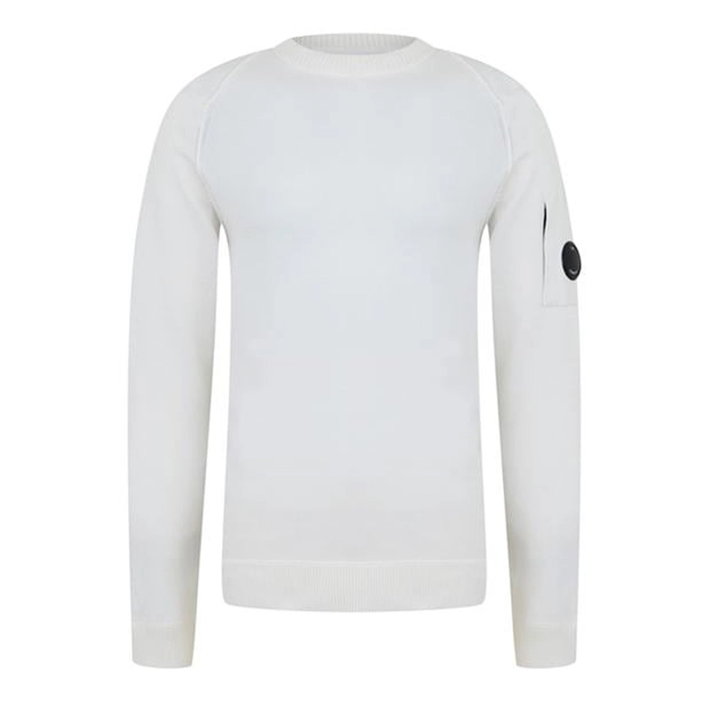 CP Company Sea Island Crew Sweater - White